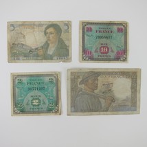 Lot France WWII-2 Currency French Allied Military Paper 2, 5, 10 Notes 1943 1944 - £23.59 GBP