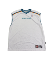 Vtg Nike NBA Detroit Pistons Team Issued Practice Basketball Jersey 2XL 98/99 - £62.67 GBP