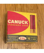 VTG CANUCK STANDAR 16 GAUGE 25 SHOT SHELLS EMPTY BOX CANADIAN INDUSTRIES... - $23.07