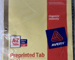 Avery Preprinted Black Leather Tab Dividers A-Z #L213 11350 Pack of 25 8... - £6.08 GBP