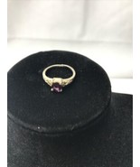 Stunning Beautiful Sterling Silver Ring 925 With Purple Stone Size 8 KG - €14,37 EUR