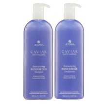 Alterna Caviar Anti-Aging Restructuring Bond Repair Shampoo &amp; Conditioner 33.8oz - £70.69 GBP