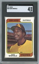 1974 Topps Dave Winfield Rookie #456 SGC 4 P1349 - £31.10 GBP