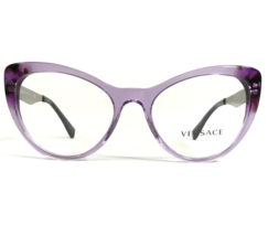 Versace Eyeglasses Frames MOD.3244 5240 Purple Clear Silver Oversized 51-17-140 - £126.88 GBP