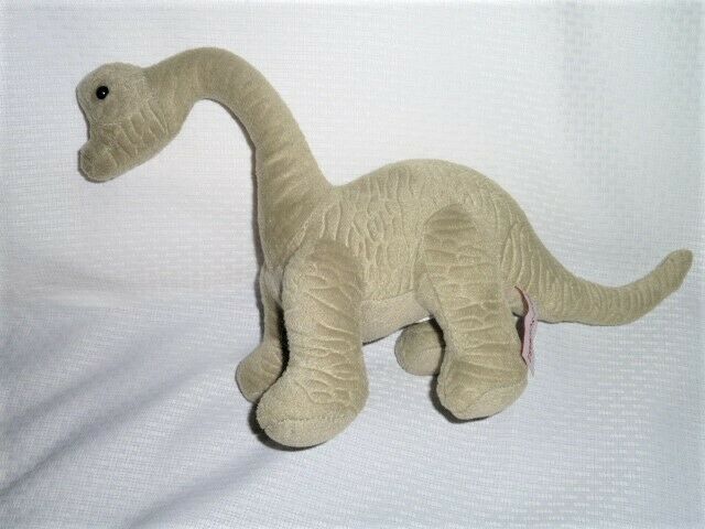 FAO Schwarz Dinosaur PlushStuffed Animal BRONTOSAURUS Green 14" - $14.84