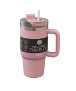 30 oz Stainless Steel Travel Mug Tumbler w/ Handle &amp; Straw Hot or Cold C... - $14.84