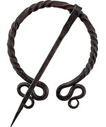 NauticalMart Twisted Penannular Brooch Cloak Pin Black - €33,86 EUR