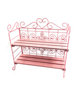 1pcs Two-layer shelf, made of iron and wooden strips,  easy to install w... - $1,125.40 MXN