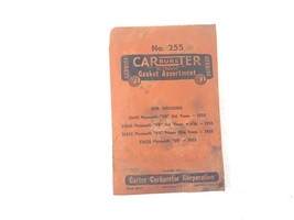 Vintage Carter Gasket Assortment No. 255 For 1955 Plymouth - £11.76 GBP