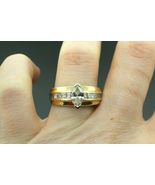 Diamond Engagement Wedding Ring Marquise Diamond 2.27 Ct 14k Yellow Gold... - £94.98 GBP