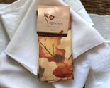 Fall Thanksgiving Fabric Napkins Set of 4 Harvest Festival  17&quot;X17&quot; Leaves - $16.82