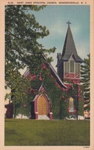 St. James Episcopal Church in Hendersonville, North Carolina NC Postcard E07 - £2.38 GBP