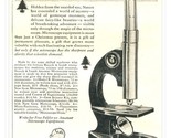 Print Ad Bausch &amp; Lomb Microscope for Christmas 1936 2/3-Page Advertisement - $9.70