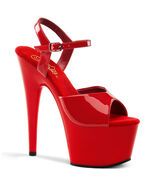 SALE PLEASER ADO709/R/M Sexy Red Platform 7&quot; Stiletto Dancer High Heel S... - $704.77 MXN