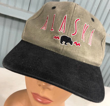 Alaska Brown Grizzly Bear Leather Strap Baseball Hat Cap - £9.36 GBP