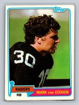 Mark Van Eeghen #85 1981 Topps Oakland Raiders - £1.48 GBP