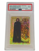 Harry Potter Trading Card Sticker 2001 Panini PSA 9 Sparkle #111 Snape Rickman  - £1,174.42 GBP