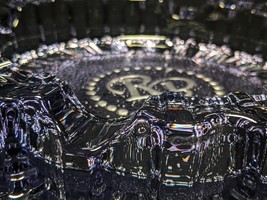 Rocky Patel Luminoso Smoke Glass Ashtray Gorgeous 10&quot; Diameter No Box - $193.05