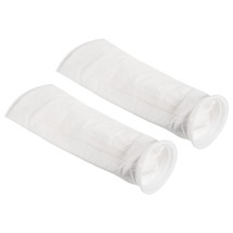 6 Inch Ring Filter Socks 1 Micron, 2 Pack Mesh Bags Pool Skimmer Basket, White - £27.25 GBP