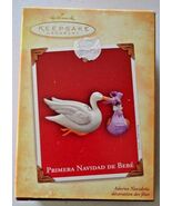Hallmark Keepsake Ornament Primera Navidad de Bebe&#39; 2004 Stork &amp; Baby - $18.04 CAD