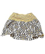 Hanna Andersson Floral &amp; Striped Skort Girls Size 10/140 Yellow/Black/White - $291.94 MXN