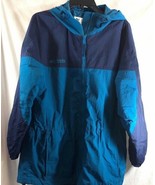 Columbia Sportswear Co Womens Sz L Windbreaker Zip Up Jacket Blue 2 Tone... - £23.35 GBP