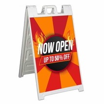 Now Open Up To 50% Off Signicade 24x36 Aframe Sidewalk Sign Banner Decal Sale - $42.70+