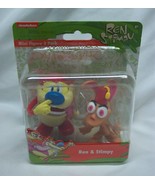 Just Play Nickelodeon REN &amp; STIMPY 3&quot; PLASTIC TOY FIGURE SET  NEW 90&#39;s - £12.85 GBP