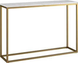 Henn&amp;Hart Dalbec Console Table, 44&quot; Wide, Gold - £94.17 GBP