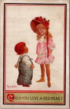 Valentines Bernhardt Wall Children Could You Love a Red Head 1913 Postcard V2 - £6.21 GBP