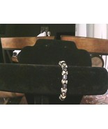 Black &amp; Silver Tone Stretch Bracelet - $14.88 CAD