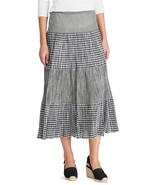 CHAPS Maxi SKIRT Plus Size: XXL (2 EXTRA LARGE) NEW Tiered Crinkle - £77.32 GBP