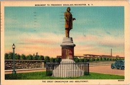 VTG Postcard, Monument to Frederick Douglass, Rochester. N.Y. PM 1941 - £4.58 GBP