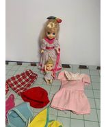 Vintage Hasbro 1985 Megan and HGAE 2004 baby with clothes - £12.59 GBP