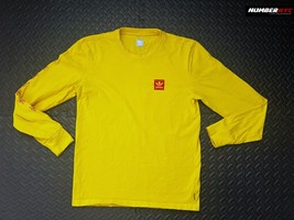 Adidas Men&#39;s Skateboarding Evisen 2011 Longsleeve Shirt Size SMALL Yello... - $34.64