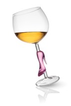 Godinger Goblet Glass, Stem Glass, Drinking Glass, Drinking Cup, Purple ... - $518.07 MXN