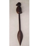 Carved Wooden Handheld Staff Puffin Bird Carving Unique Oddity Wood Deco... - $561.66 MXN