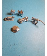Monopoly Board Game Pieces - Lot of 6 Replacement Metal Pieces Parts Tok... - £15.57 GBP