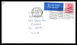 1978 GREAT BRITAIN Air Mail Cover-West Bromwich to Oreland, Pennsylvania USA O10 - £2.32 GBP