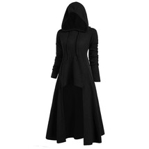 Medieval Women&#39;s Cloaks  Hooded Vintage Cloak High Low Sweater Blouse Top Ladies - £51.20 GBP