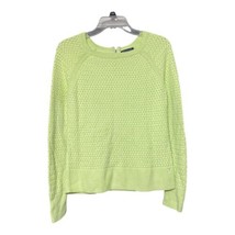 AE American Eagle Womens Green/Yellow Basket Weave Pullover Sweater Size Medium - $9.89