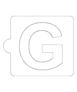 G Letter Alphabet Stencil for Cookies or Cakes USA Made LS107G - €3,43 EUR