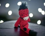 SCENTSY Buddy Bandit The Red Horse Pony Blk Polka Dot Bandana Ribbed Ret... - $12.86