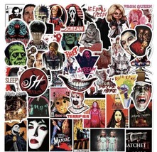 50 PCS Horror Movie Stickers Car Decals Halloween Laptop Set A Free Shipping! - £7.90 GBP
