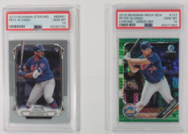 Lot De 2 PSA 10 Classé 2019 Bowman Pete Alonso Baseball Cartes - $259.87