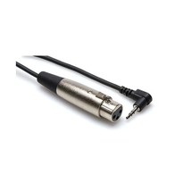 HosaTech XVM-101F 1ft XLR3F to Right Angle 3.5mm TRS Microphone Cable  - $17.00