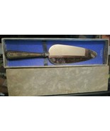 Antique Sterling Silver Pie Cake Serving Knife no maker 9.5&quot; long 4 1/8&quot;... - $46.58