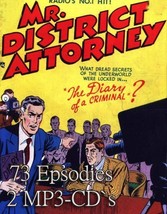 Mr. District Attorney 2 MP3-CD Set | Vintage Crime Drama Radio Show | 73 Episode - £7.88 GBP