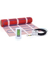 10 sqft Heated Floor Mat Kit, 120V Electric Radiant Floor Heating System... - $2,757.88 MXN