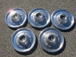 Lot of 5 genuine 1966 Plymouth Belvedere Fury 14 inch hubcaps wheel covers - £43.93 GBP